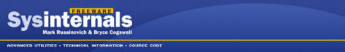 Sysinternal logo banner